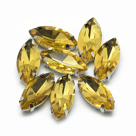 Sew on Rhinestone RGLA-T034-9x18mm-22-1