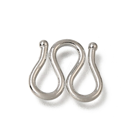 Brass M-Hook Clasps KK-CBA0DF0-14C-P-1