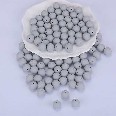 Round Silicone Focal Beads SI-JX0046A-83-1