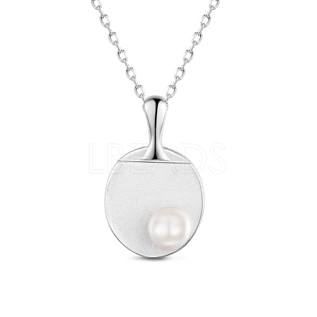 SHEGRACE Rhodium Plated 925 Sterling Silver Pendant Necklaces JN642B-1