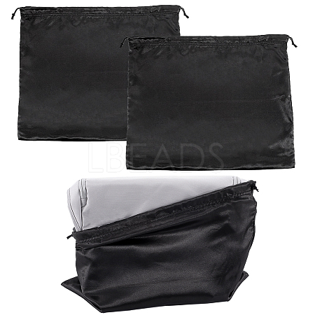 2Pcs Polyester Satin Pouches ABAG-BBC0001-18B-1