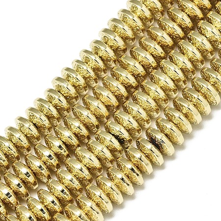 Electroplate Non-magnetic Synthetic Hematite Beads Strands G-S372-001-01KC-1