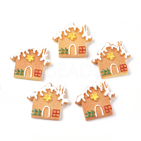 Christmas Theme Resin Decoden Cabochons RESI-CJC0001-37F-1