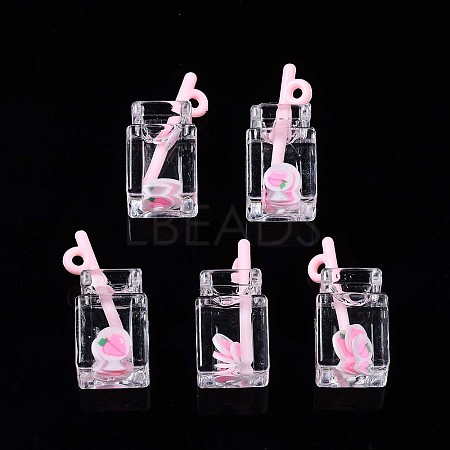 Imitation Drink Resin Pendants LS-CRES-S359-32L-1