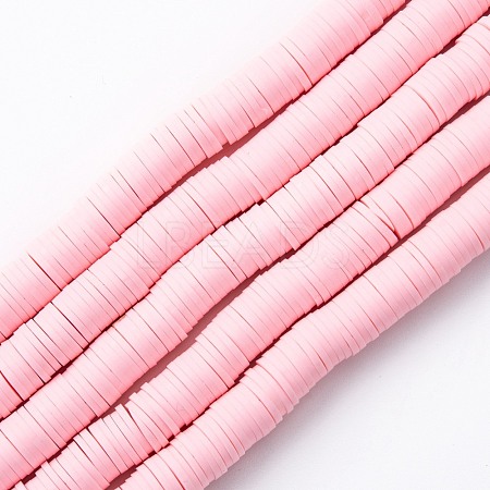 Handmade Polymer Clay Beads Strands CLAY-R089-8mm-Q092-1