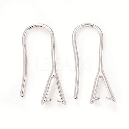 Rack Plating Eco-friendly Brass Earring Hooks LS-KK-D075-14S-RS-1