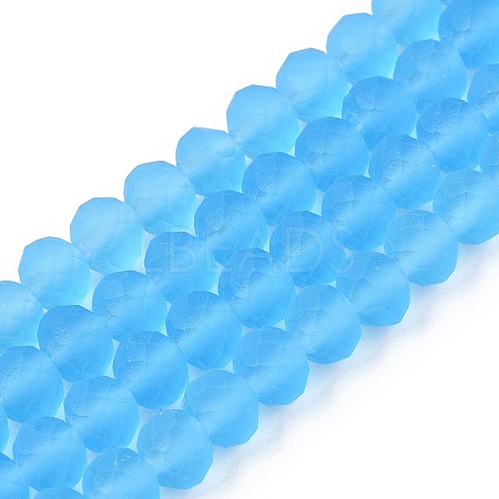Transparent Glass Beads Strands EGLA-A044-T6mm-MD08-1