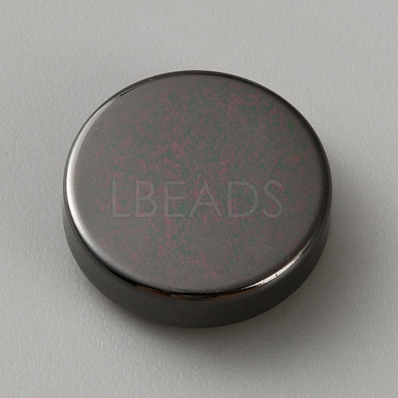 Flat Round Brass Button Covers Settings KK-WH0079-193A-B-1