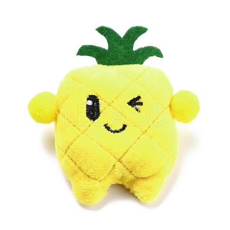 Lovely Pineapple Non Woven Fabric Brooch JEWB-B003-04-1
