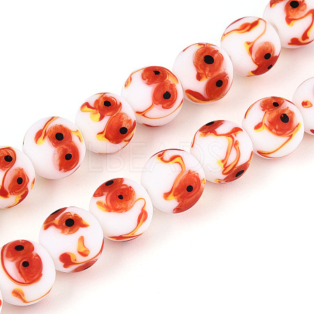 Handmade Lampwork Beads Strands LAMP-N028-05A-1