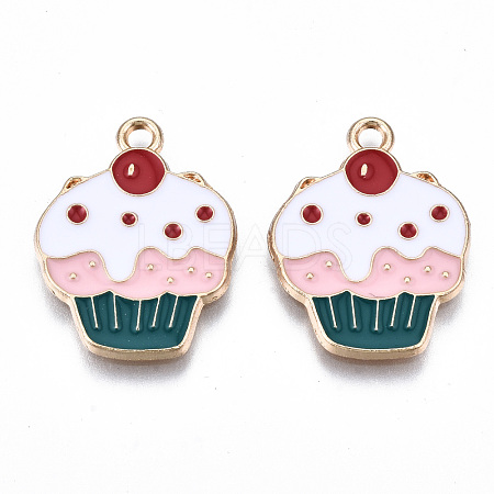 Eco-Friendly Alloy Enamel Pendants ENAM-Q437-017-NR-1