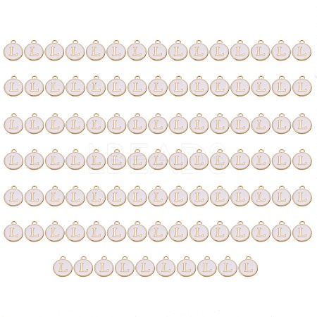 Golden Plated Enamel Alloy Charms ENAM-SZ0001-26A-L-1