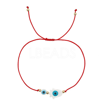 Hamsa Hand Braided Bracelets RE8103-1