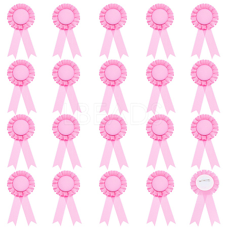 20Pcs Polyester Ribbon Brooches JEWB-CP0001-56A-1