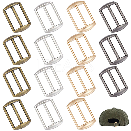 32Pcs 4 Colors Alloy Tri-Glide Adjuster Buckles FIND-GA0008-45-1