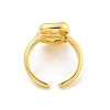 Brass Letter Open Cuff Rings for Women RJEW-G313-01B-G-3