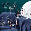 3Pcs 3 Sizes Transparent Acrylic Earring Display Stands EDIS-WH0022-08-4