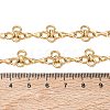 304 Stainless Steel Flower Link Chain Necklaces SA-CBA2696-03G-5