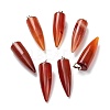 Natural Red Agate Pointed Pendants G-D040-01P-B02-1