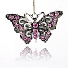 Vintage Butterfly Pendant Necklace Findings TIBE-M001-80E-1