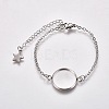304 Stainless Steel Bracelet Making STAS-WH0014-23P-1