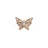 Brass Micro Pave Cubic Zirconia Cuff Open Rings for Women WG07C7C-01-3