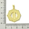 Real 18K Gold Plated Brass Micro Pave Cubic Zirconia Pendants KK-H472-14G-14-3