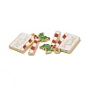 Christmas Theme Rack Plating Alloy Enamel Pendants PALLOY-O109-36LG-3