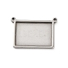 304 Stainless Steel Connector Cabochon Settings STAS-Z201-04P-02-1