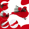 Felt & Feather & Foam Simulation Bird Christmas Tree Decorations DJEW-WH0028-031P-3