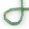 Cuboid Natural Green Aventurine Gemstone Bead Strands G-R299-10-2