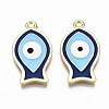 Alloy Enamel Pendants X-PALLOY-T075-34-NR-2