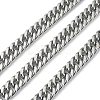 304 Stainless Steel Cuban Link Chains CHS-E030-04A-P-1