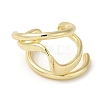 Brass Open Cuff Rings RJEW-Q778-23G-2