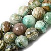 Natural Green Line Jasper  Beads Strands G-L639-A01-12mm-2
