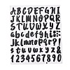 Number & Alphabet & Sign PVC Waterproof Self-Adhesive Sticker DIY-I073-04A-1