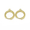 Brass Huggie Hoop Earring Findings PALLOY-F249-19G-1