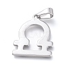 Non-Tarnish 304 Stainless Steel Pendants STAS-L210-06A-P-1