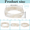 2Pcs Imitation Marble Acrylic Bangle for Women BJEW-UN0001-69B-3