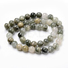 Natural Green Rutilated Quartz Beads Strands G-Q462-61-6mm-3