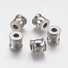 Tarnish Resistant 201 Stainless Steel European Beads STAS-F141-07P-1