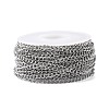 Tarnish Resistant 304 Stainless Steel Curb Chains CHS-F003-17P-C-4