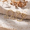 304 Stainless Steel Heart Clip on Nose Rings AJEW-A062-01A-G-5