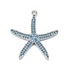 Alloy Micro Pave Cubic Zirconia Pendants PALLOY-F249-15A-P-1
