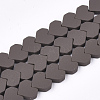 Spray Painted Non-magnetic Synthetic Hematite Beads Strands G-T116-04-20-1