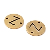 PVD Vacuum Plating 201 Stainless Steel Hollow Flat Round Links FIND-R149-03Z-G-2