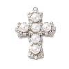 Brass Micro Pave Cubic Zirconia Pendants KK-F895-10P-1