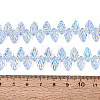 Electroplate Transparent Glass Beads Strands EGLA-N056-03A-09-4