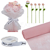 Crochet Polyester Flower AJEW-BC0007-57-7