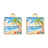 Printed Alloy Pendants AL-CBA49CA-01B-1